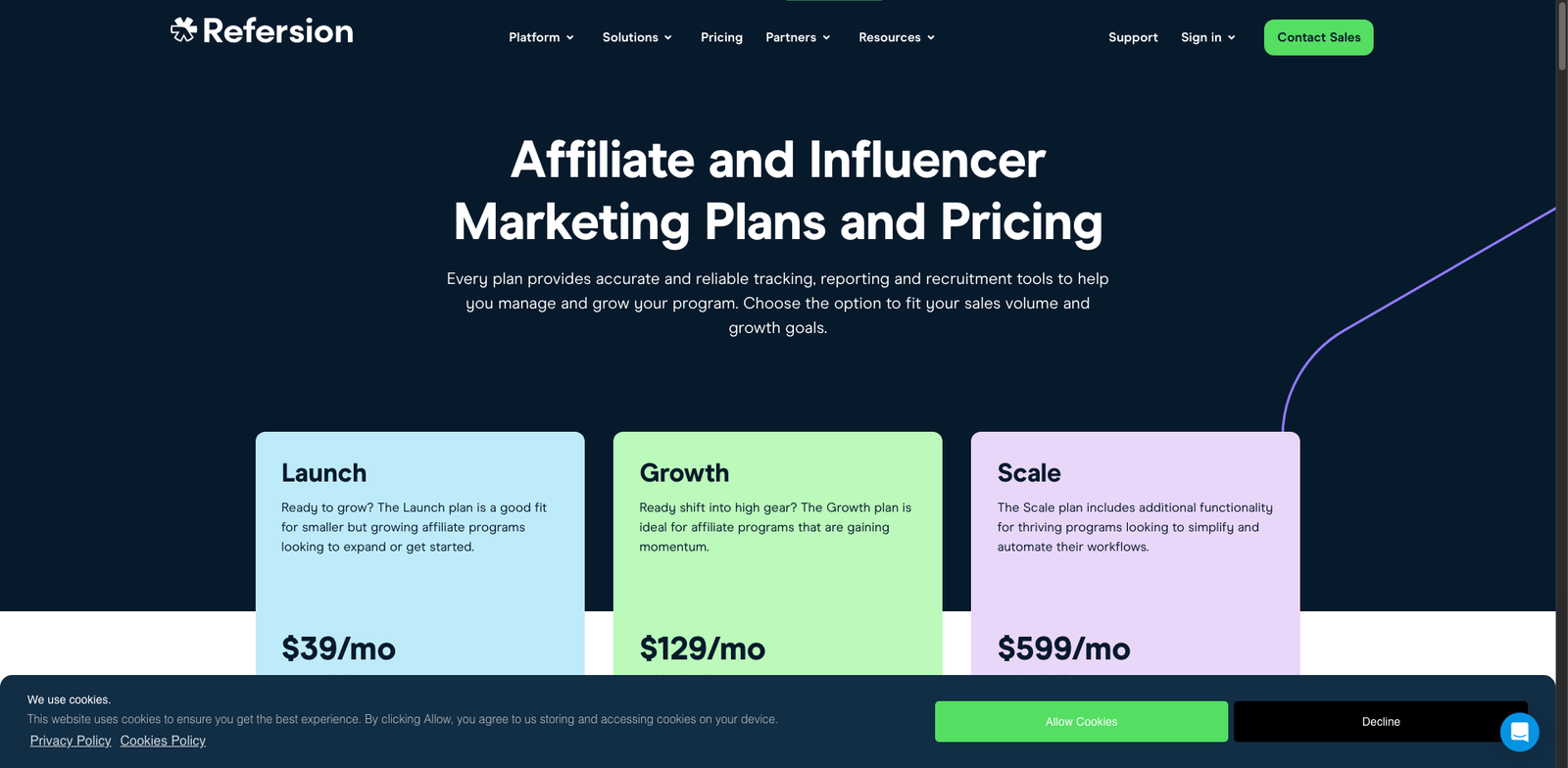 Refersion pricing
