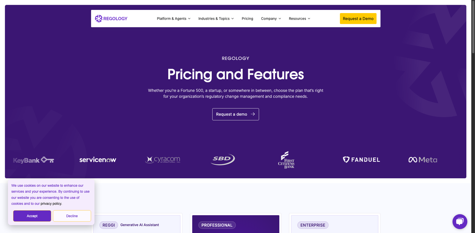 Regology pricing