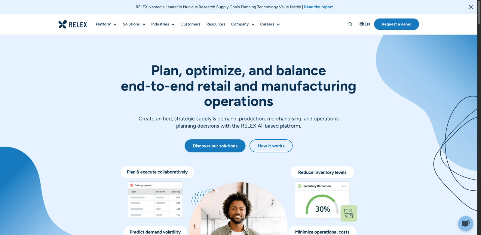 Relex Solutions homepage