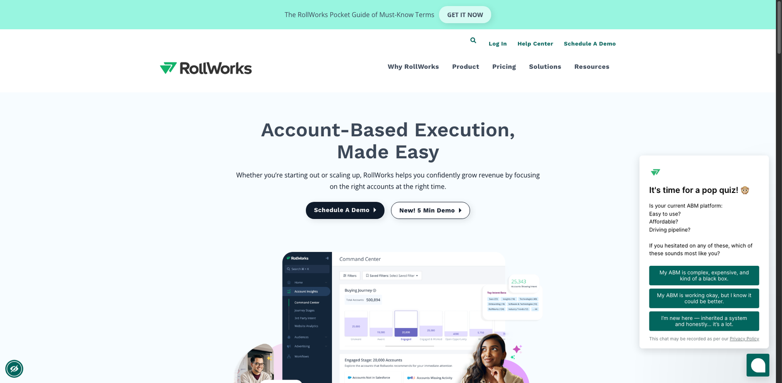 RollWorks homepage