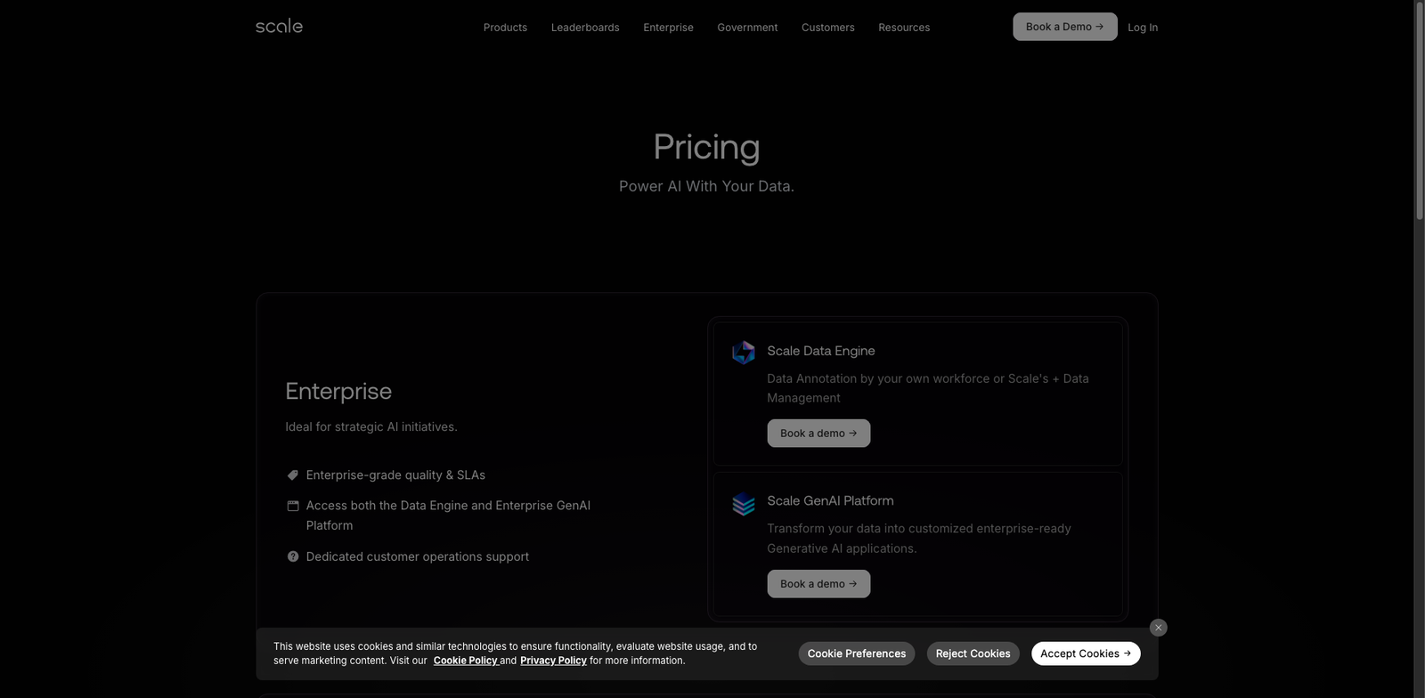 Scale AI pricing