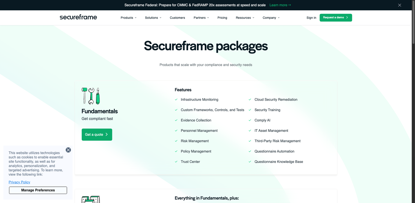 Secureframe pricing