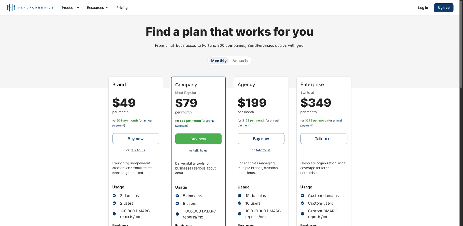 SendForensics pricing