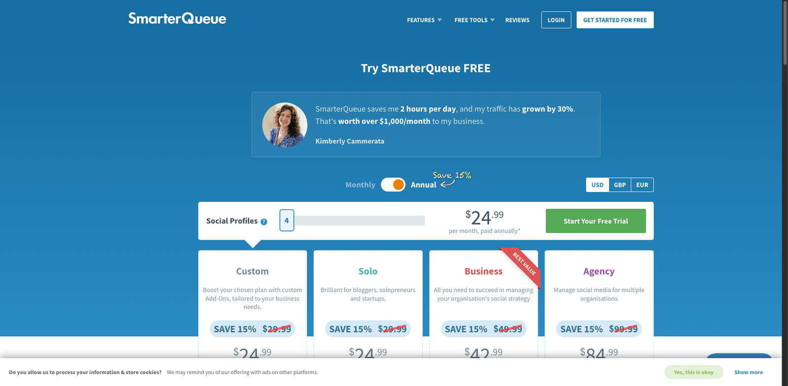 Smartqueue AI pricing