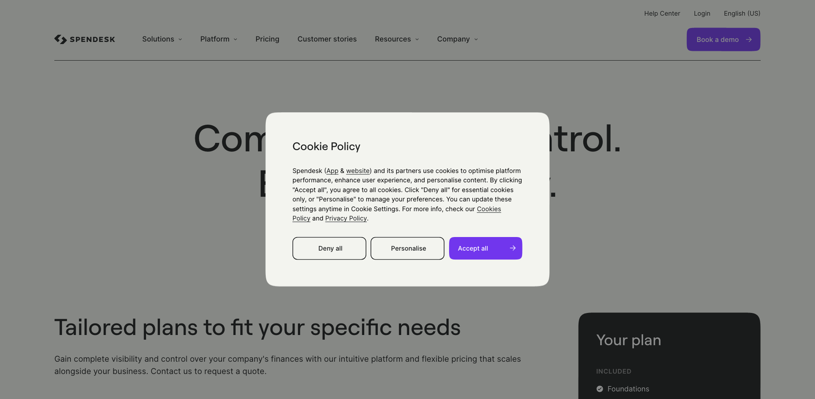 Spendesk pricing