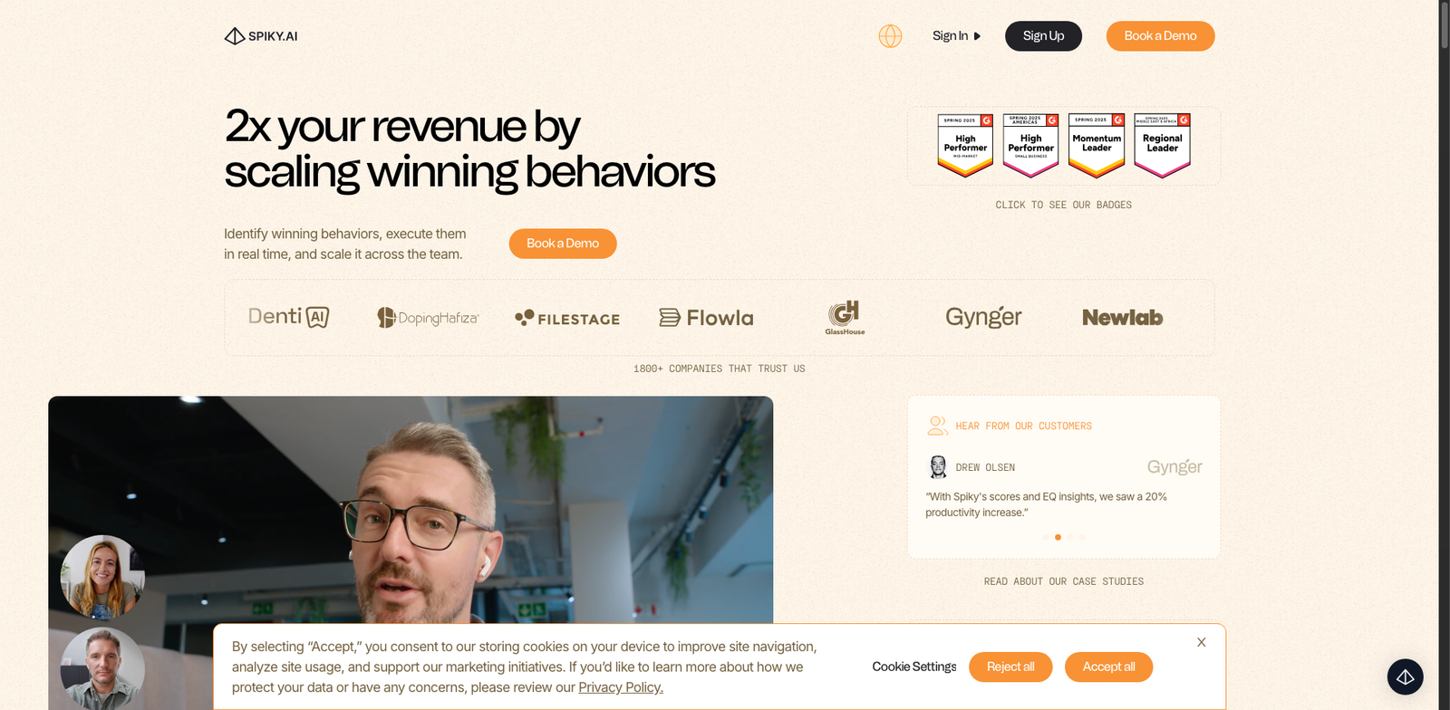 Spiky.ai Deal Risk homepage