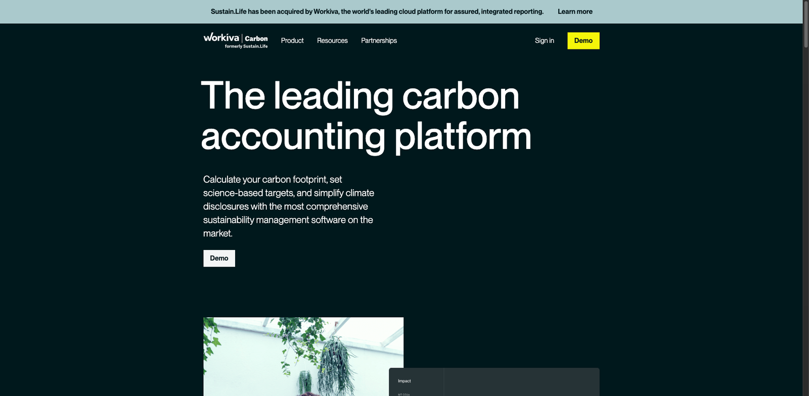 SustainLife homepage