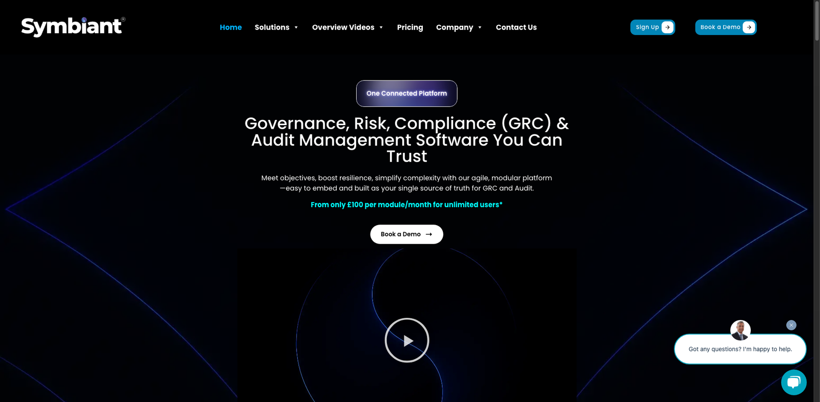 Symbiant One homepage
