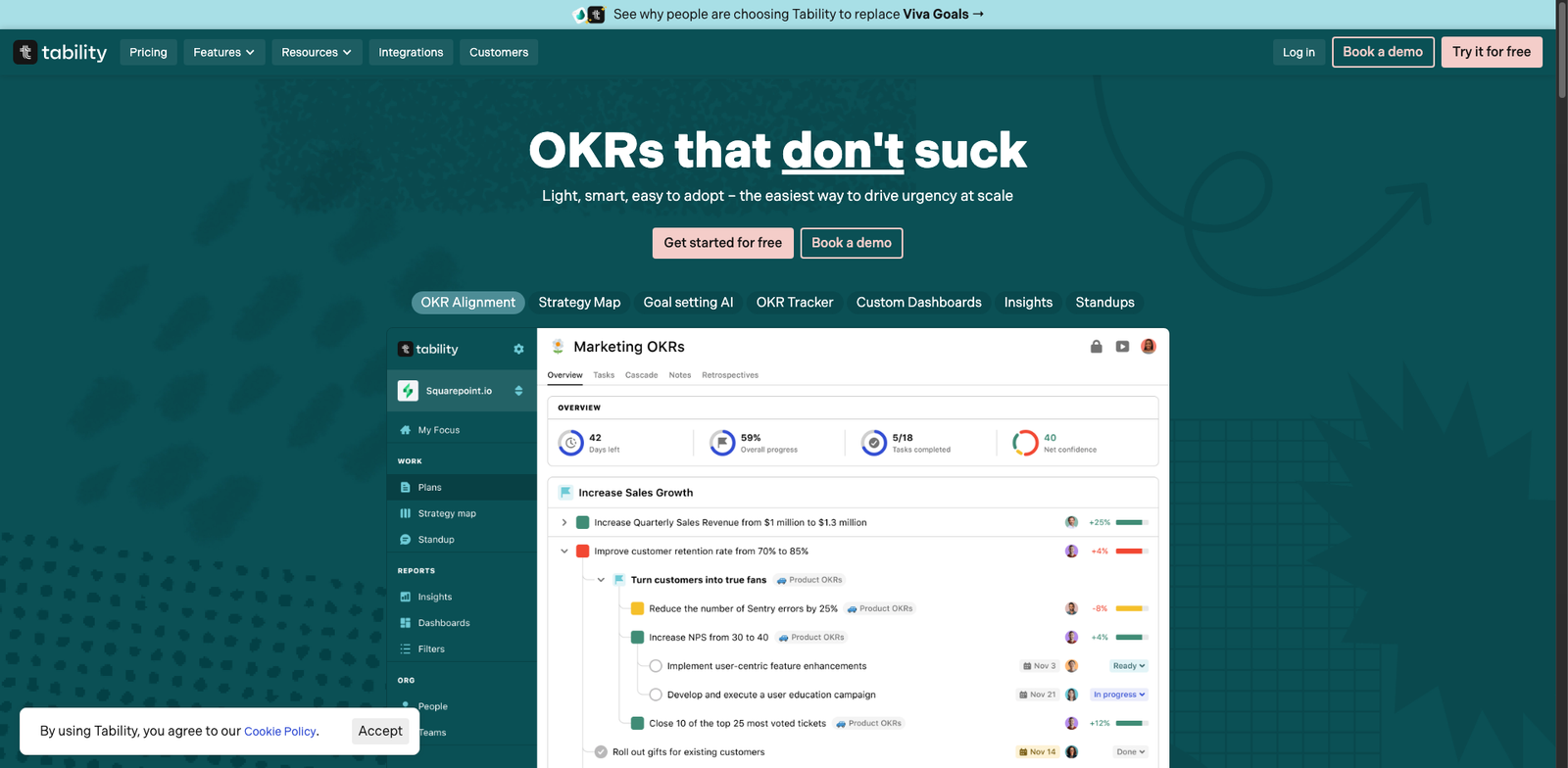Tability homepage