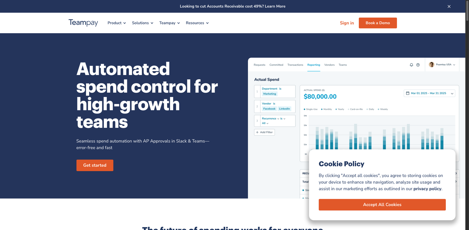 Teampay homepage