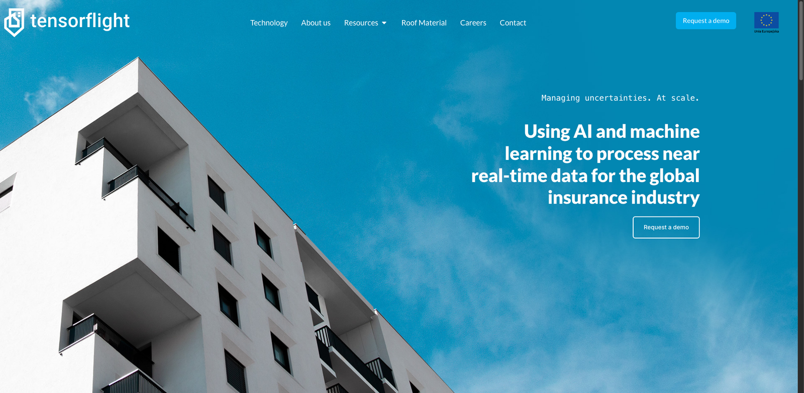 TensorFlight homepage