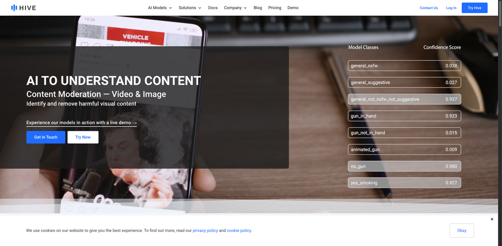 Hive Data homepage
