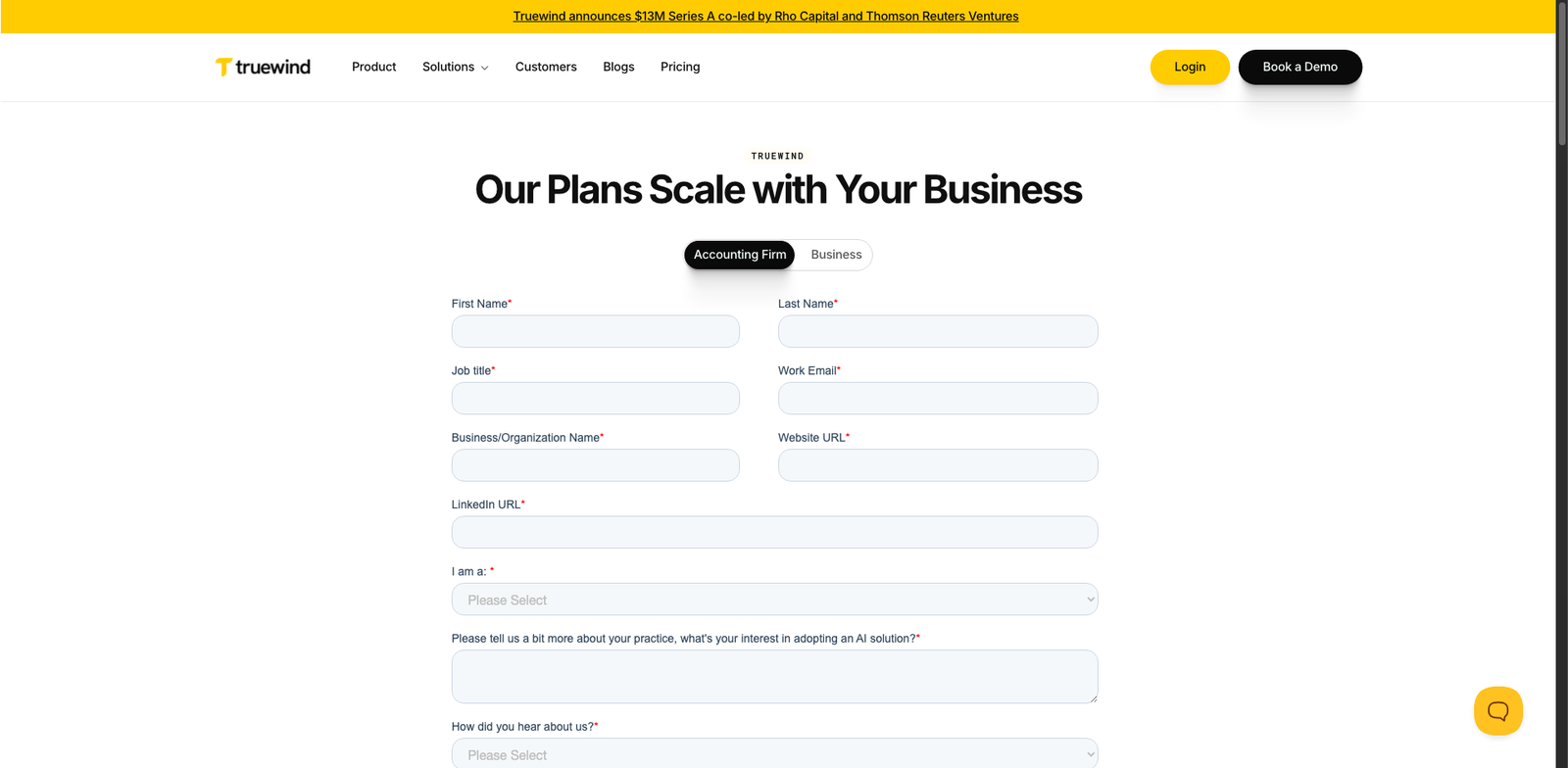 Truewind AR pricing