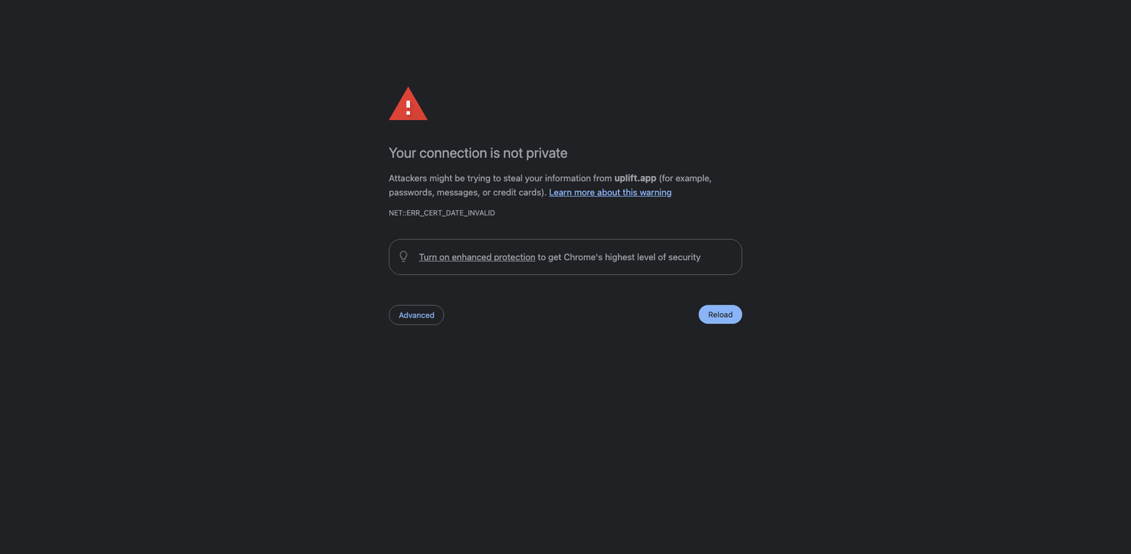 UpLift CBT homepage