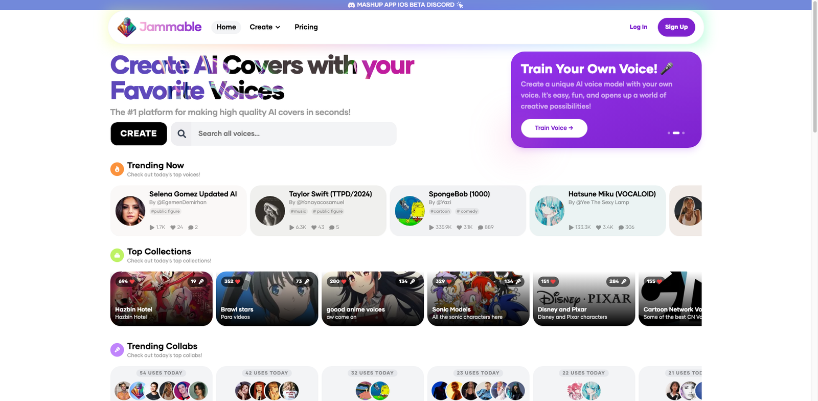 Voicify AI Covers homepage