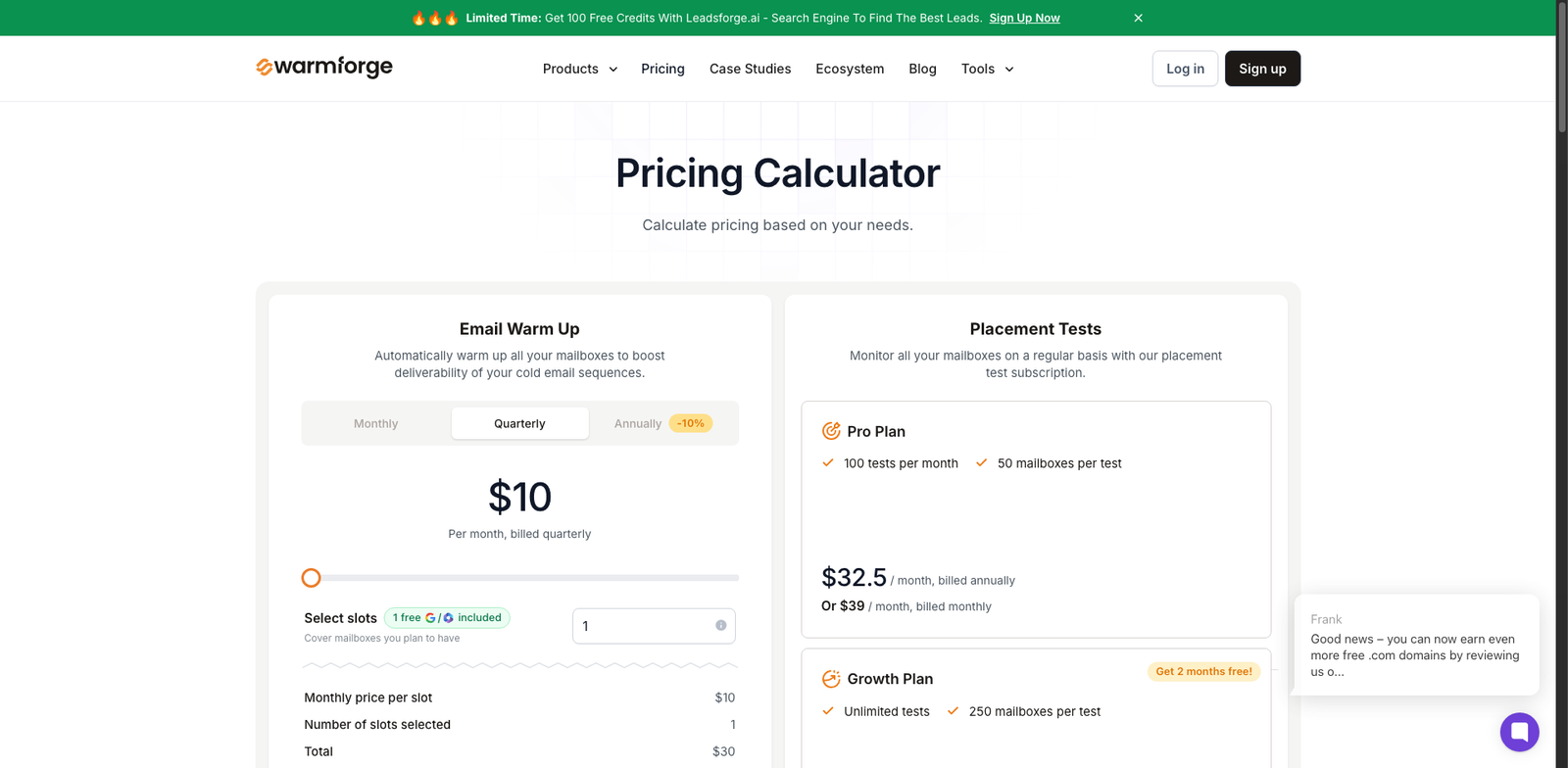 Warmforge pricing